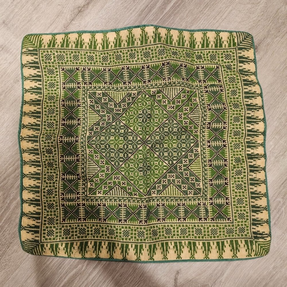 NWOT Hand Embroidered Jordanian Pillow Cover